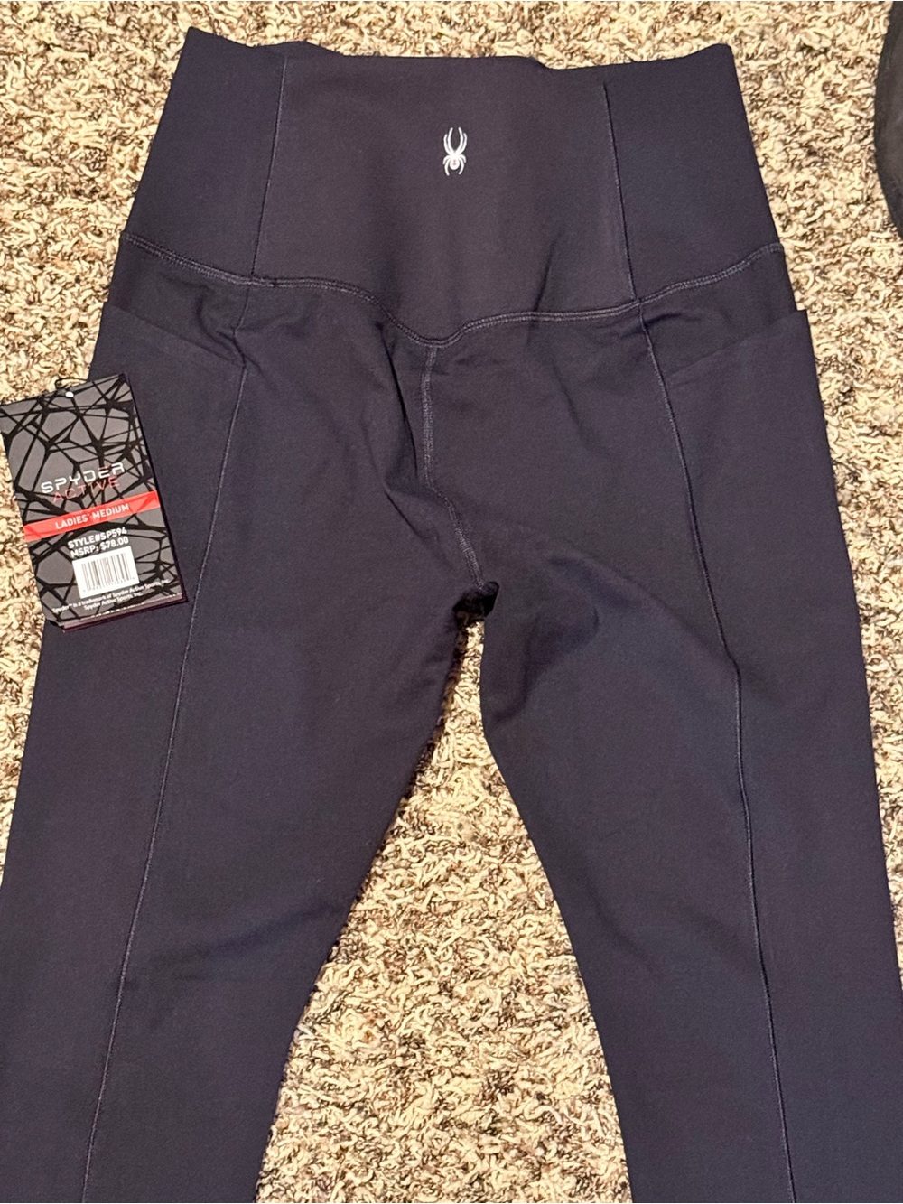 Spyder Navy High-Waist Performance Leggings